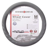STEERING WHEEL COVER M "SILK TOUCH" GREY